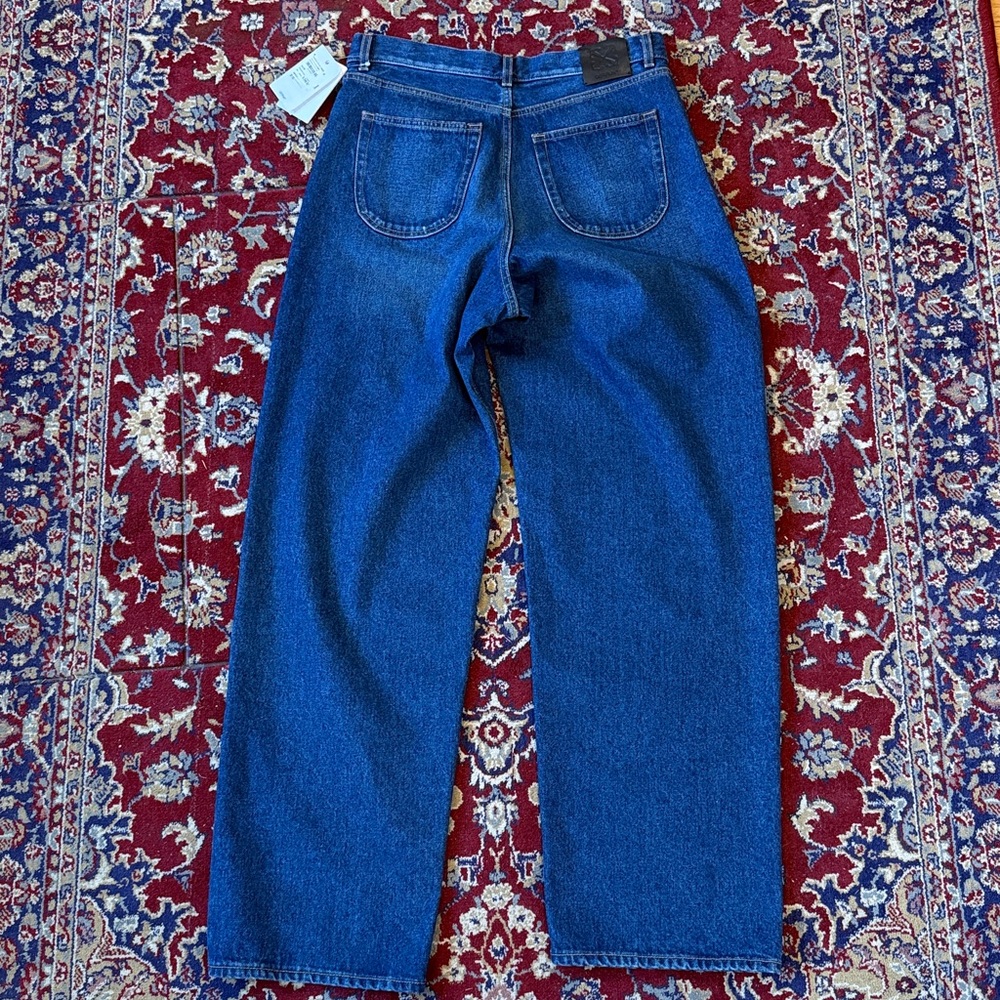 Off-White ARR Loose Leans Medium Blue Jeans 30 X 32 - Picture 12 of 12